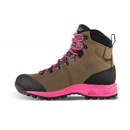 chaussures femme crispi valdres lady marron/rose | armurerie de la gartempe