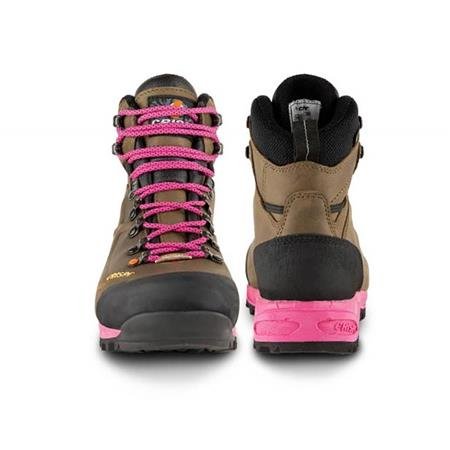 chaussures femme crispi valdres lady marron/rose | armurerie de la gartempe
