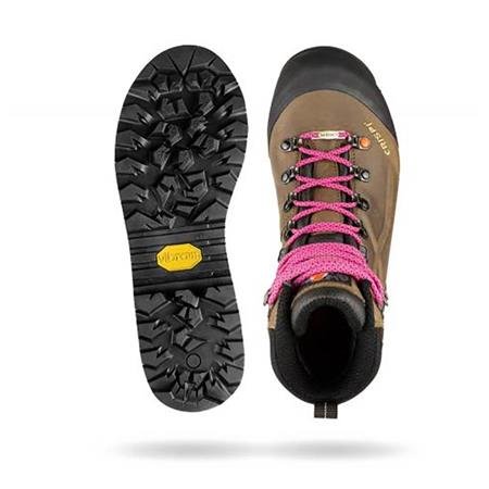 chaussures femme crispi valdres lady marron/rose | armurerie de la gartempe