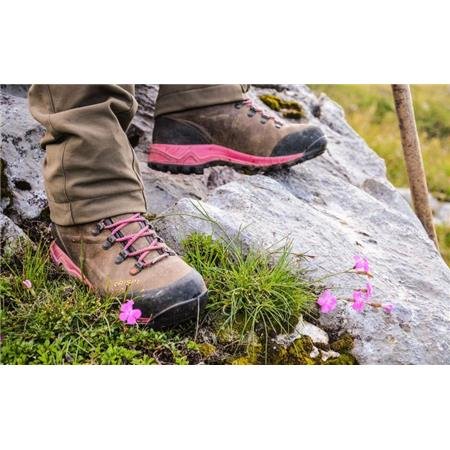 chaussures femme crispi valdres lady marron/rose | armurerie de la gartempe