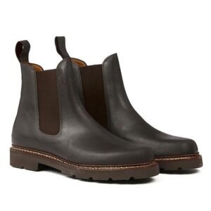 Chaussures Homme Aigle Quercy Marron cuir pleine fleur