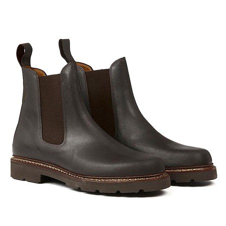 Chaussures Homme Aigle Quercy Marron cuir pleine fleur