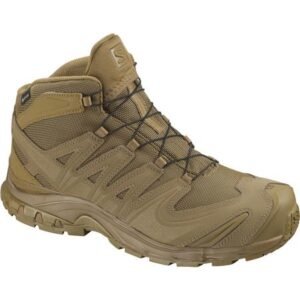 Chaussures Mixte Salomon XA Forces Mid GTX Coyote résistantes et imperméables