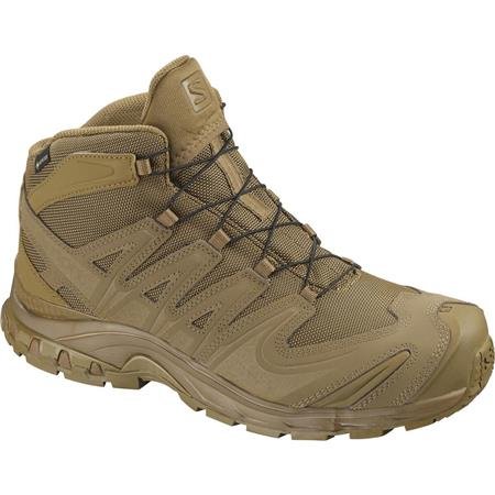 Chaussures Mixte Salomon XA Forces Mid GTX Coyote résistantes et imperméables