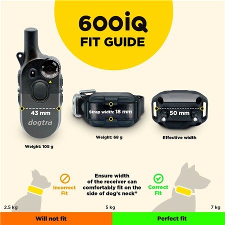 collier de dressage dogtra 600iq kit 2 chiens | armurerie de la gartempe