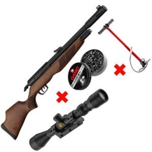 Pack Carabine À Air Comprimé Gamo Riser Punisher + Lunette + Pompe PCP + Plombs