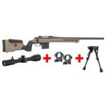 Pack Carabine À Verrou Mossberg LR Tactical RTI 6-24x50 Bipied Harris – Pack TLD .308 Win