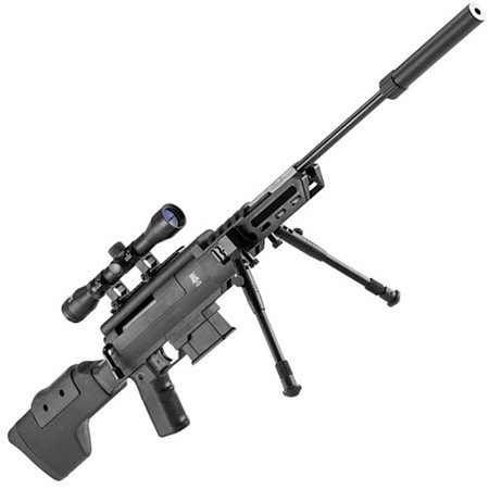 Carabine À Air Comprimé Black Ops Sniper + Lunette 4x32