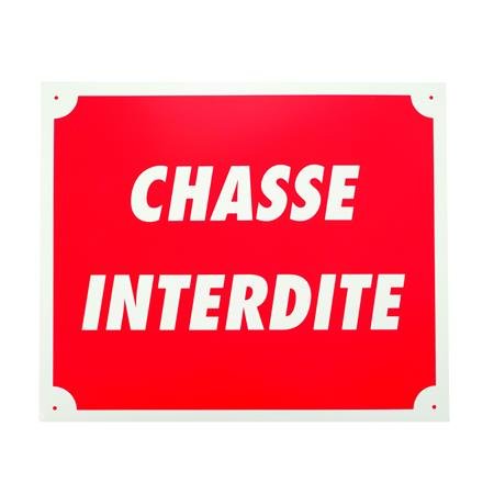Panneau Chasse Interdite Januel en aluminium 25 x 30 cm