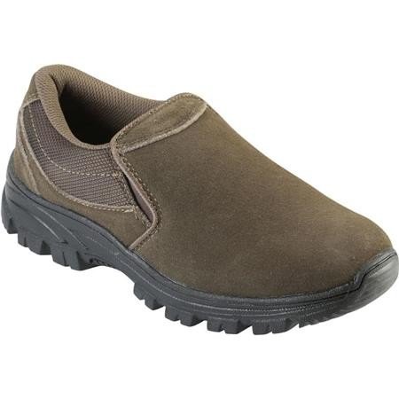 Sabots Homme Percussion Hubert Marron en cuir nubuck confortables